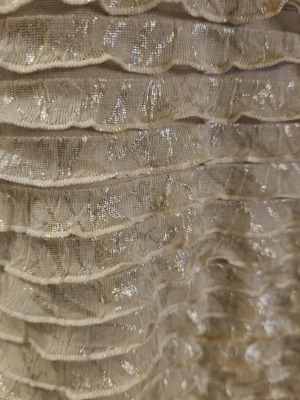 ISSI Cream Ruffle Tank Top - Picture 5 of 8